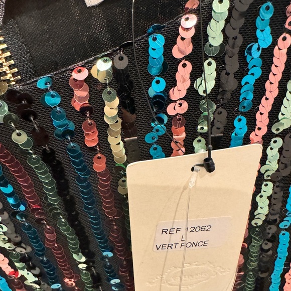 Brand new with tags Black Long Sleeve Sequin Mini Dress - Picture 8 of 10